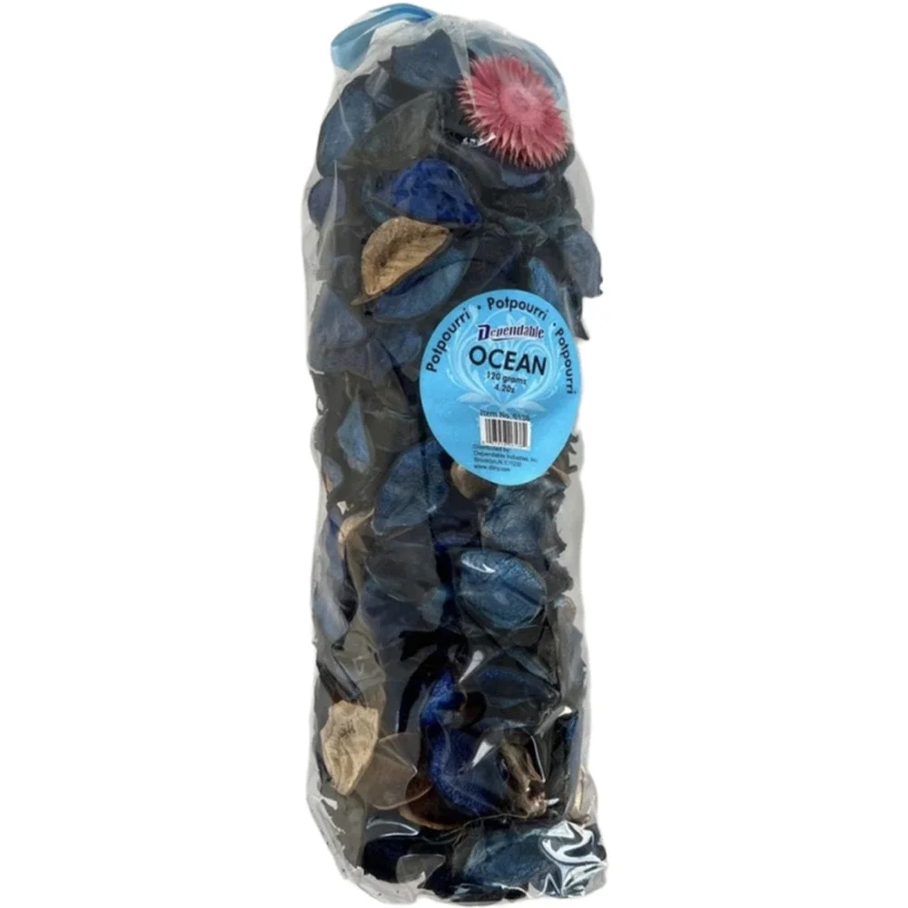 NEW Dependable Ocean Scented Floral Blue Pink Gold Potpourri Home Decor